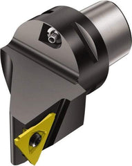 Sandvik Coromant - Cx-R/LF123T/U..BM Insert, 60mm Head Length, Modular Grooving Cutting Unit Head - Left Hand Cut, System Size C4, Through Coolant, Series CoroCut 3 - USA Tool & Supply