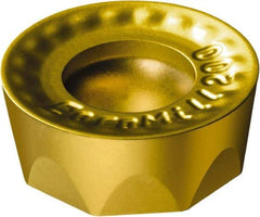 Sandvik Coromant - RCKT2006M0 KH Grade 1020 Carbide Milling Insert - TiAlN Finish, 6.35mm Thick, 20mm Inscribed Circle, 10mm Corner Radius - USA Tool & Supply