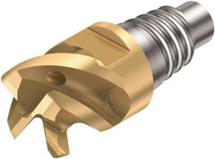 Sandvik Coromant - A316-SM Grade 1030 Carbide End Milling Tip Insert - TiAlN Finish, 4 Flutes, 20mm Cutting Diam, 11.5mm Depth of Cut, 18.5mm Extension, 1/8" Cnr Rad, 50° Helix - USA Tool & Supply