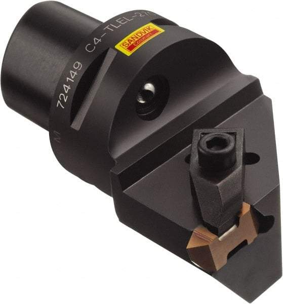 Sandvik Coromant - Cx-TLER Insert, 2.362" Head Length, Modular Grooving Blade Holder Head - Left Hand Cut, System Size C5, Through Coolant, Series Top Lok - USA Tool & Supply