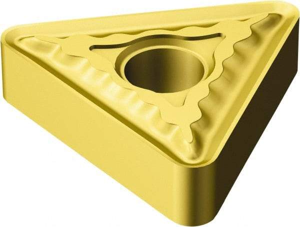Sandvik Coromant - TNMG332 QM Grade 2015 Carbide Turning Insert - 60° Triangle, 3/8" Inscr Circle, 3/16" Thick, 1/32" Corner Radius - USA Tool & Supply