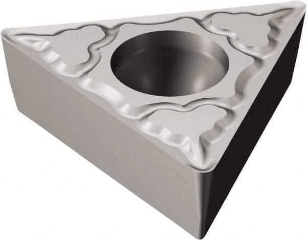 Sandvik Coromant - TCMT221 PM Grade 5015 Carbide Turning Insert - Uncoated, 60° Triangle, 1/4" Inscr Circle, 1/8" Thick, 1/64" Corner Radius - USA Tool & Supply