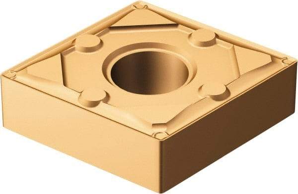 Sandvik Coromant - CNMG433 WF Grade 1125 Carbide Turning Insert - TiAlN/AlCr2O3 Finish, 80° Diamond, 1/2" Inscr Circle, 3/16" Thick, 3/64" Corner Radius - USA Tool & Supply