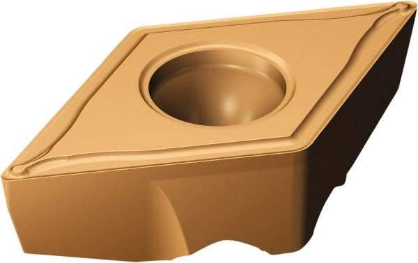 Sandvik Coromant - TRDC1308 F Grade 1115 Carbide Turning Insert - TiAlN/AlCr2O3 Finish, 55° Triangle, 13mm Inscr Circle, 5.53mm Thick, 1/32" Corner Radius - USA Tool & Supply