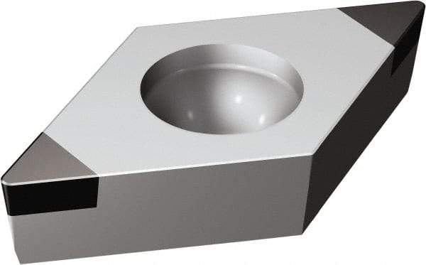 Sandvik Coromant - DCGW21.51 Grade 7025 CBN Turning Insert - Uncoated, 55° Diamond, 1/4" Inscr Circle, 3/32" Thick, 1/64" Corner Radius - USA Tool & Supply