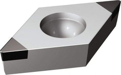 Sandvik Coromant - DCGW32.52 Grade 7025 CBN Turning Insert - Uncoated, 55° Diamond, 3/8" Inscr Circle, 5/32" Thick, 1/32" Corner Radius - USA Tool & Supply