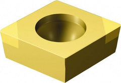 Sandvik Coromant - CCGW21.52 WH Grade 7015 CBN Turning Insert - TiN Finish, 80° Diamond, 1/4" Inscr Circle, 3/32" Thick, 1/32" Corner Radius - USA Tool & Supply