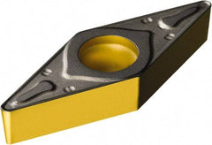 Sandvik Coromant - VBMT332 PR Grade 4335 Carbide Turning Insert - TiCN/AI2O3/TiN Finish, 35° Diamond, 3/8" Inscr Circle, 3/16" Thick, 1/32" Corner Radius - USA Tool & Supply