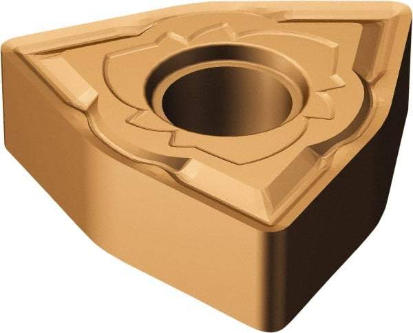 Sandvik Coromant - WNMG433 SM Grade 1125 Carbide Turning Insert - TiAlN/AlCr2O3 Finish, 80° Trigon, 1/2" Inscr Circle, 3/16" Thick, 3/64" Corner Radius - USA Tool & Supply