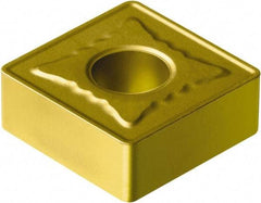 Sandvik Coromant - SNMG432 MR Grade 235 Carbide Turning Insert - TiCN/TiN Finish, 90° Square, 1/2" Inscr Circle, 3/16" Thick, 1/32" Corner Radius - USA Tool & Supply