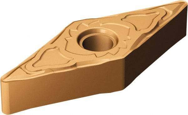 Sandvik Coromant - VNMG331 SF Grade 1115 Carbide Turning Insert - TiAlN/AlCr2O3 Finish, 35° Diamond, 3/8" Inscr Circle, 3/16" Thick, 1/64" Corner Radius - USA Tool & Supply