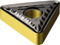 Sandvik Coromant - TNMG221 QM Grade 4315 Carbide Turning Insert - TiCN/AI2O3/TiN Finish, 60° Triangle, 1/4" Inscr Circle, 1/8" Thick, 1/64" Corner Radius - USA Tool & Supply