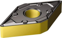 Sandvik Coromant - DNMX331 WF Grade 4315 Carbide Turning Insert - TiCN/AI2O3/TiN Finish, 55° Diamond, 3/8" Inscr Circle, 3/16" Thick, 1/64" Corner Radius - USA Tool & Supply