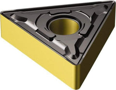 Sandvik Coromant - TNMG432 PR Grade 4335 Carbide Turning Insert - TiCN/AI2O3/TiN Finish, 60° Triangle, 1/2" Inscr Circle, 3/16" Thick, 1/32" Corner Radius - USA Tool & Supply