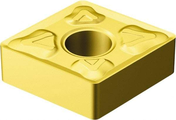 Sandvik Coromant - CNMG432 XM Grade 2025 Carbide Turning Insert - TiCN/Al2O3/TiN Finish, 80° Diamond, 1/2" Inscr Circle, 3/16" Thick, 1/32" Corner Radius - USA Tool & Supply