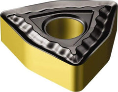Sandvik Coromant - WNMG433 QM Grade 4335 Carbide Turning Insert - TiCN/AI2O3/TiN Finish, 80° Trigon, 1/2" Inscr Circle, 3/16" Thick, 3/64" Corner Radius - USA Tool & Supply