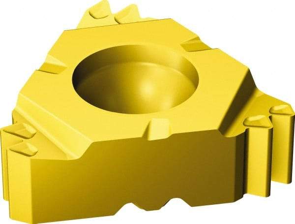 Sandvik Coromant - 266 Internal Right Hand Metric 60° Laydown Threading Insert - Grade 1020, TiN Coated Carbide, 12.7mm Inscribed Circle - USA Tool & Supply