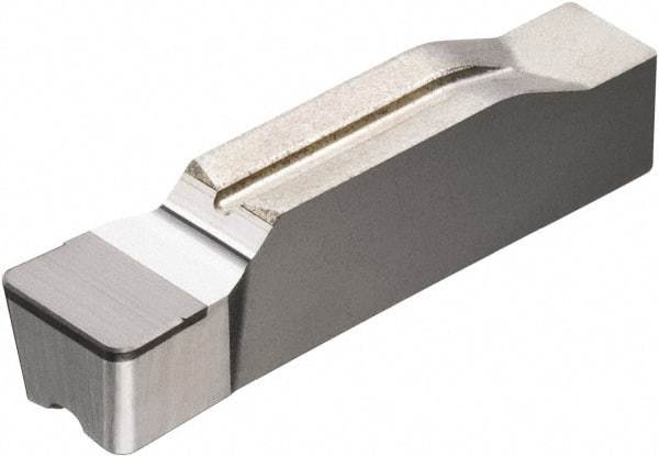 Sandvik Coromant - GN123 S Grade 7015, 3mm Cutting Width CBN Grooving Insert - Neutral, 0.4mm Corner Radius, Uncoated - USA Tool & Supply