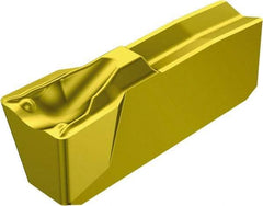 Sandvik Coromant - 30025N151.3 7G Grade 235, 3mm Cutting Width Carbide Grooving Insert - Neutral, 0.3mm Corner Radius, TiCN/TiN Finish - USA Tool & Supply