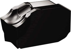 Sandvik Coromant - QDJ CO 1105 Grade, 0.1969" Cutting Width, Carbide Cutoff Insert - 0.0079" Cnr Rad, TiAlN Coated - USA Tool & Supply