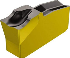 Sandvik Coromant - R151.230 5E 4225 Grade, 0.1181" Cutting Width, Carbide Cutoff Insert - 5° Right Hand Lead Angle, 0.0079" Cnr Rad, TiCN/Al2O3/TiN Coated - USA Tool & Supply