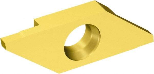 Sandvik Coromant - MACL3 MAC 1025 Grade, 0.0984" Cutting Width, Carbide Cutoff Insert - 0° Left Hand Lead Angle, 0.002" Cnr Rad, TiAlN/TiN Coated - USA Tool & Supply