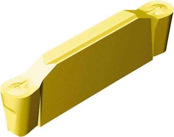 Sandvik Coromant - F2N123x2 RO 3mm Cutting Width Carbide Grooving Insert - 18.7mm Max Depth of Cut, Neutral, 1.5mm Corner Radius, TiCN/Al2O3/TiN Finish - USA Tool & Supply