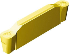 Sandvik Coromant - H2N123x2 RO 4.75mm Cutting Width Carbide Grooving Insert - 22.9mm Max Depth of Cut, Neutral, 2.38mm Corner Radius, TiCN/Al2O3/TiN Finish - USA Tool & Supply