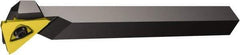 Sandvik Coromant - F123, External, Left Hand, 6.4mm Max Depth of Cut, Indexable Grooving Tool Holder - N123U3-0150-CM Insert Compatibility, 25mm Shank Height, 25mm Shank Width, 150mm OAL - USA Tool & Supply