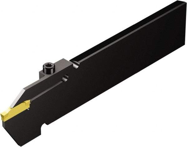 Sandvik Coromant - 1.2559" Blade Height, 0.2697" Blade Width, 5.9055" OAL, Right Hand Cut, Single End Indexable Cut-Off Blade - 33mm Max Depth of Cut, R/LF123..B1 (C) Blade, CoroCut 1-2 Series - USA Tool & Supply