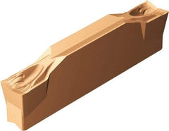 Sandvik Coromant - N123x2H CF 1125 Grade, 0.1575" Cutting Width, Carbide Cutoff Insert - 0° Neutral Lead Angle, 0.0059" Cnr Rad, TiAlN Coated - USA Tool & Supply