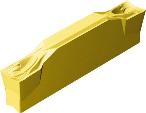 Sandvik Coromant - N123x2H CF 2135 Grade, 0.1575" Cutting Width, Carbide Cutoff Insert - 0° Neutral Lead Angle, 0.0059" Cnr Rad, TiCN/Al2O3/TiN Coated - USA Tool & Supply