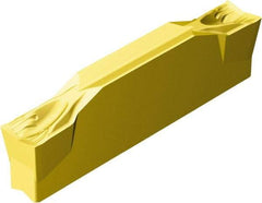 Sandvik Coromant - N123x2H CF 2135 Grade, 0.1575" Cutting Width, Carbide Cutoff Insert - 0° Neutral Lead Angle, 0.0059" Cnr Rad, TiCN/Al2O3/TiN Coated - USA Tool & Supply