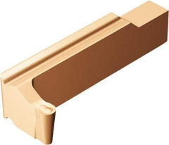Sandvik Coromant - 0300R123 Grade 1115, 3mm Cutting Width Carbide Grooving Insert - 5mm Max Depth of Cut, Right Hand, 1.5mm Corner Radius, TiAlN/AlCr2O3 Finish - USA Tool & Supply