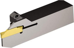 Sandvik Coromant - QS, Internal or External, Left Hand, 0.43" Max Depth of Cut, Indexable Grooving Tool Holder - N123D2-0150-0002-CM Insert Compatibility, 1/2" Shank Height, 1/2" Shank Width, 2.7559" OAL - USA Tool & Supply