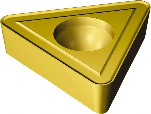 Sandvik Coromant - TCMT21.52 UR Grade 1525 Carbide Turning Insert - 60° Triangle, 1/4" Inscr Circle, 3/32" Thick, 1/32" Corner Radius - USA Tool & Supply