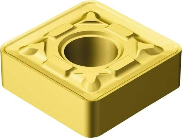 Sandvik Coromant - SNMG644 MR Grade 2015 Carbide Turning Insert - TiCN/AI2O3/TiN Finish, 90° Square, 3/4" Inscr Circle, 1/4" Thick, 1/16" Corner Radius - USA Tool & Supply