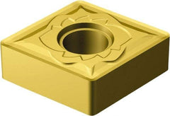 Sandvik Coromant - CNMG432 SMR Grade S05F Carbide Turning Insert - TiCN/AI2O3/TiN Finish, 80° Diamond, 1/2" Inscr Circle, 3/16" Thick, 1/32" Corner Radius - USA Tool & Supply