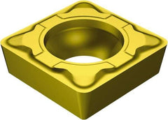 Sandvik Coromant - SCMT32.51 KF Grade 3005 Carbide Turning Insert - TiCN/Al2O3/TiN Finish, 90° Square, 3/8" Inscr Circle, 5/32" Thick, 1/64" Corner Radius - USA Tool & Supply