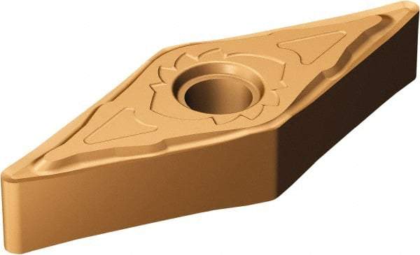 Sandvik Coromant - VNGG33.5 SGF Grade 1125 Carbide Turning Insert - TiAlN/AlCr2O3 Finish, 35° Diamond, 3/8" Inscr Circle, 3/16" Thick, 0.1984mm Corner Radius - USA Tool & Supply