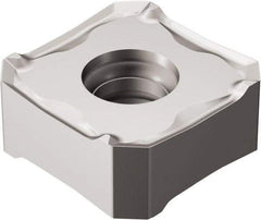 Sandvik Coromant - 345R1305 PL Grade 530 Carbide Milling Insert - Uncoated, 5.56mm Thick, 13mm Inscribed Circle, 0.8mm Corner Radius - USA Tool & Supply