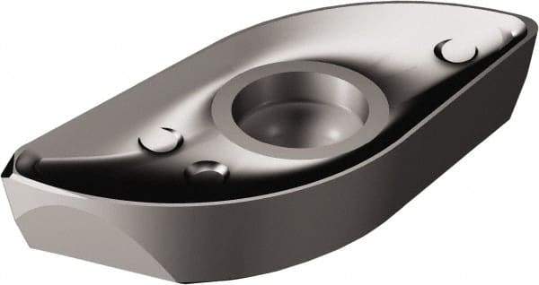 Sandvik Coromant - R2163206 M-M Grade 1010 Carbide Milling Insert - TiAlN2 Finish, 6.35mm Thick - USA Tool & Supply