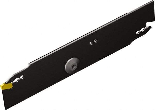 Sandvik Coromant - 26mm Max Depth of Cut, Right Hand Cut, Indexable Grooving Blade - E Seat Size, QD-N/R/L2..C..A Insert Style, Series Corocut QD - USA Tool & Supply