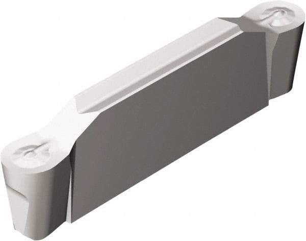 Sandvik Coromant - 0450N123 Grade H13A, 4.5mm Cutting Width Carbide Grooving Insert - 23mm Max Depth of Cut, Neutral, 2.25mm Corner Radius, Uncoated - USA Tool & Supply