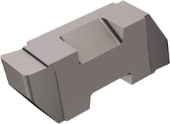 Sandvik Coromant - 2062TLGP Grade H13A, 1/16" Cutting Width Carbide Grooving Insert - 0.11" Max Depth of Cut, Left Hand, 0.19mm Corner Radius, Uncoated - USA Tool & Supply