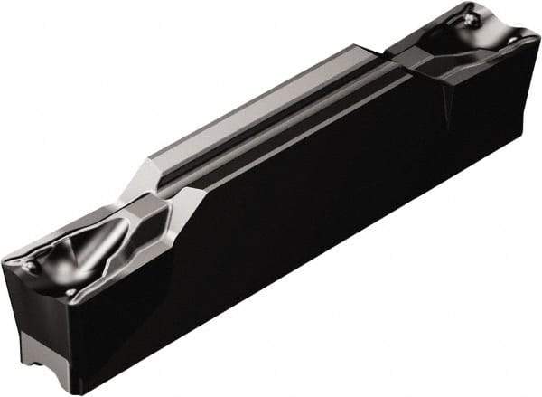 Sandvik Coromant - KN123 TF Grade 3115, 6mm Cutting Width Carbide Grooving Insert - 23.3mm Max Depth of Cut, Neutral, 0.4mm Corner Radius, TiCN/Al2O3 Finish - USA Tool & Supply