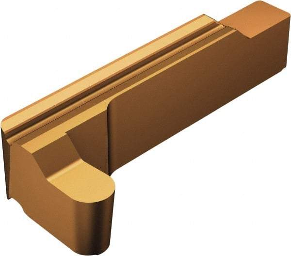 Sandvik Coromant - 06LG123.. RS 2mm Cutting Width Carbide Grooving Insert - 4.01mm Max Depth of Cut, Left Hand, 1mm Corner Radius, TiAlN/AlCr2O3 Finish - USA Tool & Supply