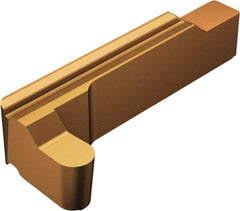 Sandvik Coromant - 06LG123.. RS 2mm Cutting Width Carbide Grooving Insert - 4.01mm Max Depth of Cut, Left Hand, 1mm Corner Radius, TiAlN/AlCr2O3 Finish - USA Tool & Supply