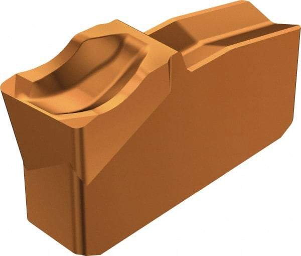 Sandvik Coromant - R151.230 4E 1125 Grade, 0.1181" Cutting Width, Carbide Cutoff Insert - 5° Right Hand Lead Angle, 0.0118" Cnr Rad, TiAlN Coated - USA Tool & Supply
