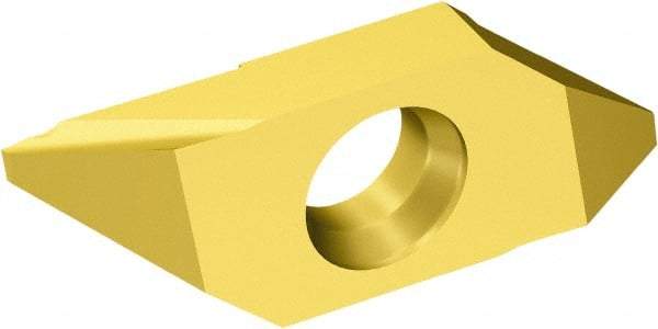 Sandvik Coromant - MAB3R Grade 1025 Carbide Turning Insert - TiAlN/TiN Finish, 0mm Inscr Circle, 1/8" Thick, 0.03mm Corner Radius - USA Tool & Supply